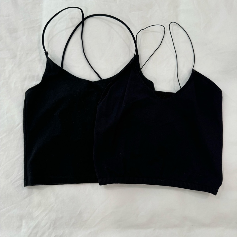 Bundle of 2 Black Crop Tops